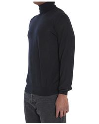 Saint Laurent - Truien & Vesten ,Zwart ,Wol Wool Turtleneck Sweater - Lyst