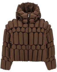 RAXXY - Jassen ,Bruin ,Nylon 3D Down-Filled Puffer Jacket - Lyst