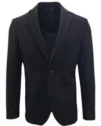 Liu Jo - Elegante schwarze Jerseyjacke mit Revers - Lyst
