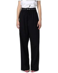 MSGM - Wide Trousers - Lyst