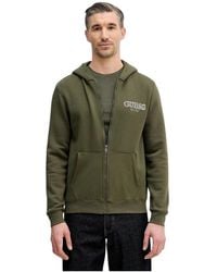 Guess - Zip Basic Sweatshirt - Lyst