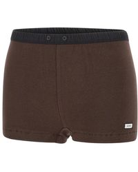 Entire studios - Korte Broeken ,Bruin ,Katoen Lounge Short - Lyst