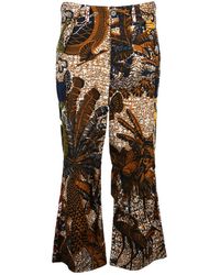 Dior - Katoenen Chino Broek Met Hoge Taille - Lyst