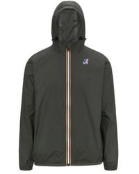 K-Way - Jassen ,Groen ,Nylon Le Vrai 4.0 Claude Jacket - Lyst