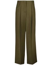 Fendi - Wollen Broek Met Wijde Pijpen Van Mohair - Lyst