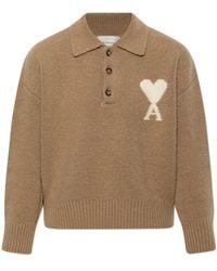 Ami Paris - V-Neck Knitwear - Lyst