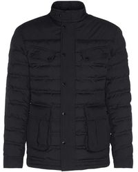 Barbour - Jassen ,Zwart ,Polyester Gelaste Ariel Gewatteerde Jas Zwart - Lyst