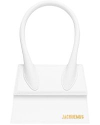 Jacquemus - Tassen ,Wit ,Leer Witte Leren Tas - Lyst