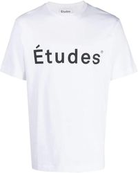 Etudes Studio - Magliette in cotone biologico con logo - Lyst