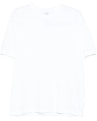 Lardini - Tops ,Wit ,Katoen Witte Crew Neck T-Shirt 100% Katoen - Lyst