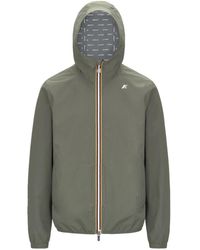 K-Way - Jassen ,Groen ,Polyester Jack Stretch Dot Jacket - Lyst