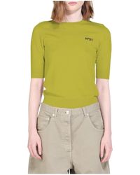 N°21 - Truien & Vesten ,Groen ,Wol Maglia Girocollo - Lyst