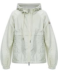 Moncler - Jassen ,Groen ,Nylon Coquelicot Hooded Jacket - Lyst