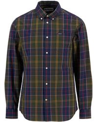 Barbour - Overhemden ,Veelkleurig ,Katoen Klassieke Tartan Overhemd Met Lange Mouwen - Lyst
