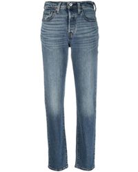 Levi's - Stand off original cropped jeans levi's - Lyst