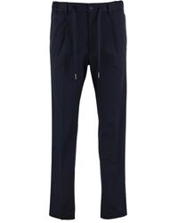 Tagliatore - Broeken ,Blauw ,Katoen Stretch Katoenen Broek - Lyst