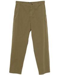 A.P.C. - Broeken ,Groen ,Katoen Groene Broek Met Verborgen Sluiting - Lyst