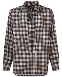 DSquared² - Overhemden ,Bruin ,Bruine Overhemd Lange Mouwen - Lyst