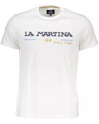 La Martina - Es Baumwoll T-Shirt - Lyst