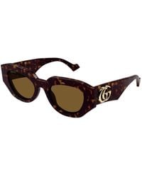 Gucci - gg1421s Rectangle-frame Acetate Sunglasses - Lyst
