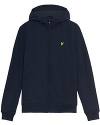 Lyle & Scott - Jassen ,Blauw ,Softshell Fleece Back Jas - Lyst