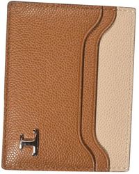 Tod's - Accessoires ,Bruin ,Leer Kaarthouder - Lyst