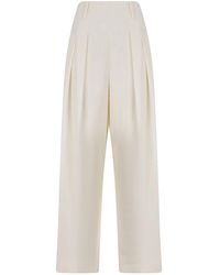 Victoria Beckham - Wide Trousers - Lyst