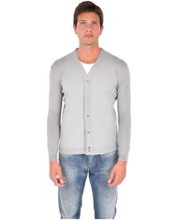 Low Brand - V-Neck Cardigan - Lyst