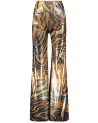 Alberta Ferretti - Lichte Palazzo Broeken - Lyst
