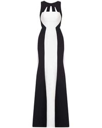 BCBGMAXAZRIA Bethany Open-back Gown - Wit