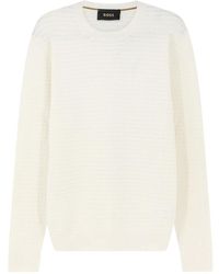 BOSS - Round-Neck Knitwear - Lyst