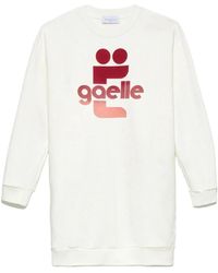 Gaelle Paris - Vestido de algodón clásico con gráfico de logo - Lyst