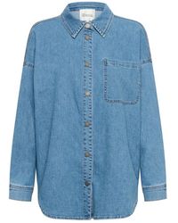 My Essential Wardrobe - Denim bluse mit tasche - Lyst
