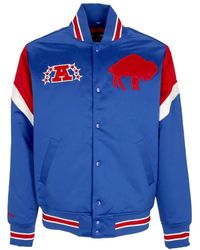 Mitchell & Ness - Jassen ,Blauw ,Polyester Nfl Buffalo Bills Bomberjack - Lyst