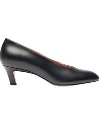 SCAROSSO - Schoenen ,Zwart ,Leer Amandelvormige Zwarte Pumps Voor Overdag - Lyst