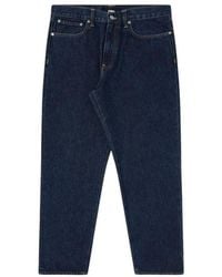 Edwin - Jeans ,Blauw ,Denim Dark Marble Wash Denim Broek - Lyst
