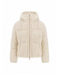 Moncler - Jassen ,Wit ,Wol Cristallin Short Down Jacket - Lyst