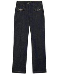Oltre - Gewone Jeans Met Metalen Kettingen - Lyst