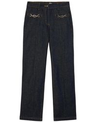 Oltre - Gewone Jeans Met Metalen Kettingen - Lyst