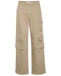 Gestuz - Pantalones cargo cool con piernas anchas y cintura alta - Lyst