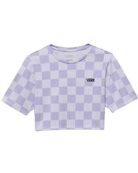 Vans - Checker crew crop ii t-shirt - Lyst