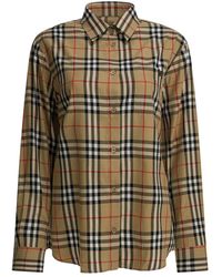 Burberry - Overhemden ,Check Shirt - Lyst