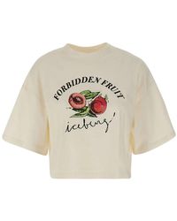 Iceberg - T-shirt mit forbidden fruit print - Lyst