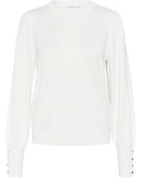 Kaffe - Rundhals-Strickpullover Sweater - Lyst