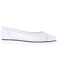 Baldinini - Petal Mesh Ballerina - Lyst