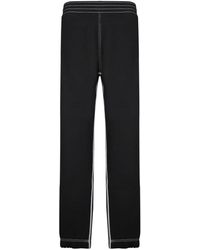 Givenchy - Broeken ,Zwart ,Katoen Zwarte Broek Met Koordsluiting - Lyst