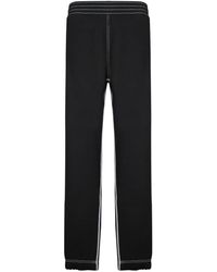 Givenchy - Broeken ,Zwart ,Katoen Zwarte Broek Met Koordsluiting - Lyst
