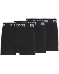 Lyle & Scott - Boxer shorts neri - Lyst