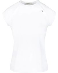 Hèst - Tops ,Wit ,Katoen Logo T-Shirt - Lyst