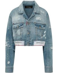 DSquared² - Jassen ,Blauw ,Denim Denim Jacket - Lyst